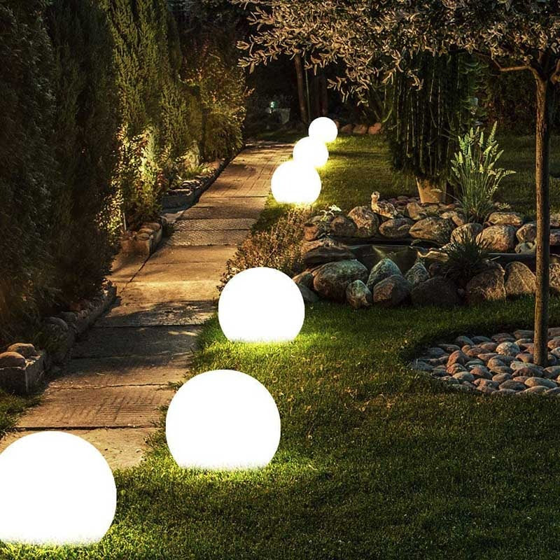 Outdoor Globe Light - Wireless, Weatherproof, 16 Colors LED Sphere light - product image 7