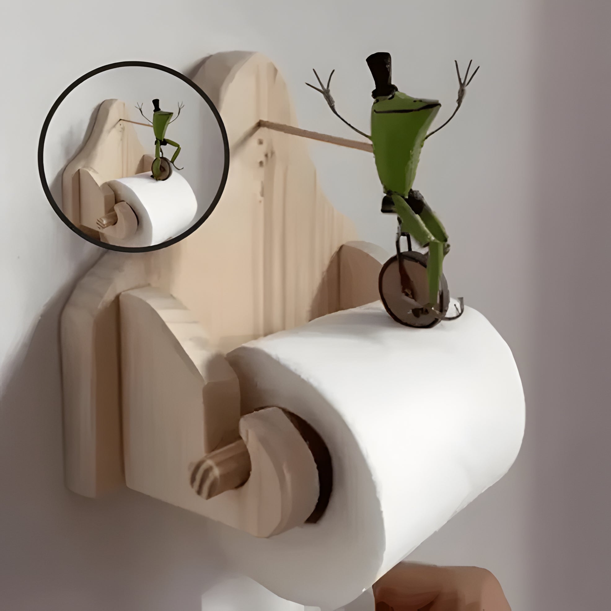 Frog Rider | Toilet Paper Holder - product image 1