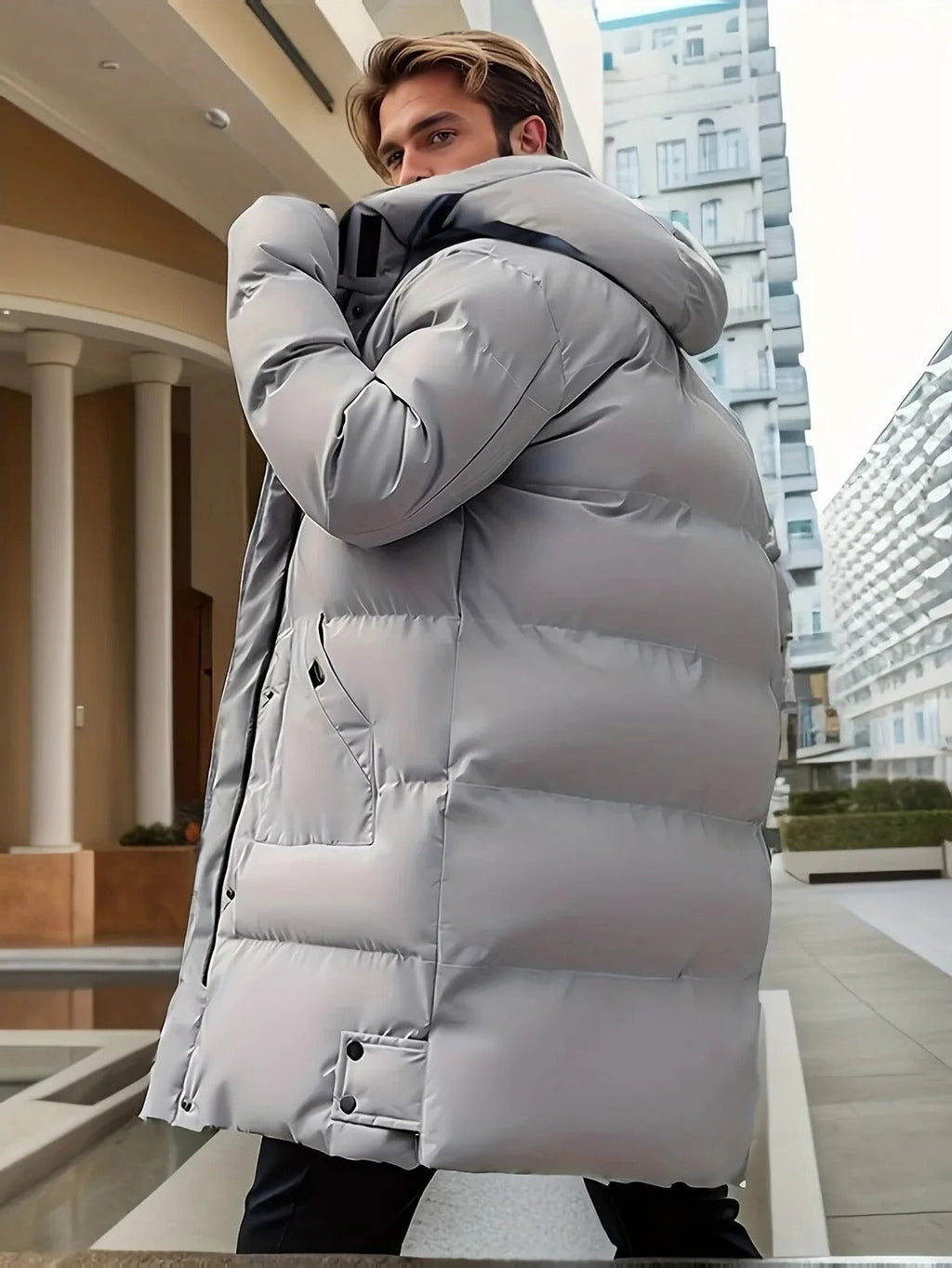 Long Winter Jacket for Men - Waterproof and Warm - product image 3