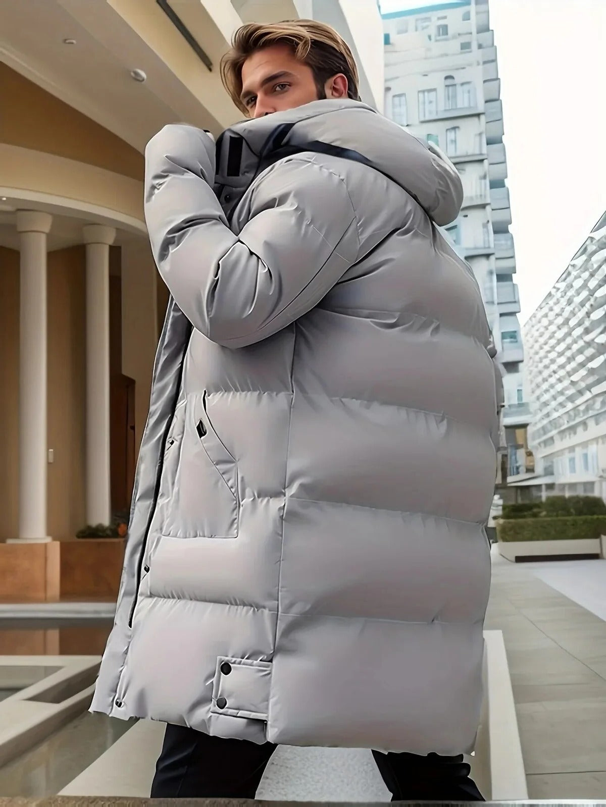 Long Winter Jacket for Men - Waterproof and Warm - product image 3