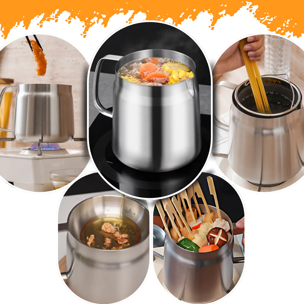 2-in-1 Stainless Steel Deep Frying Pot - product image 3