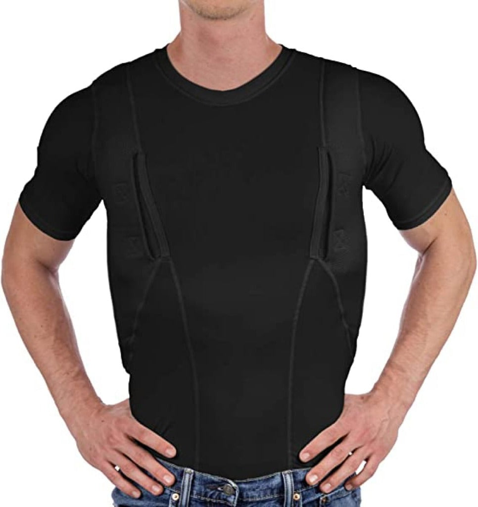 Men/women's Concealed Leather Holster T-shirt - product detail 6