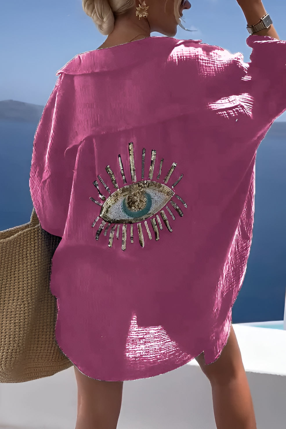 Evil Eye Shirt + Sequin Bead - product image 5