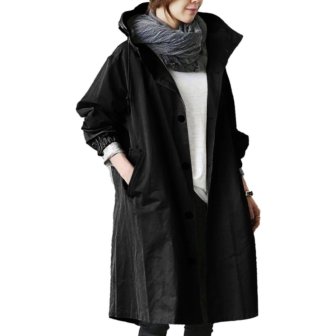 Women's Long Waterproof Raincoat - product detail 2