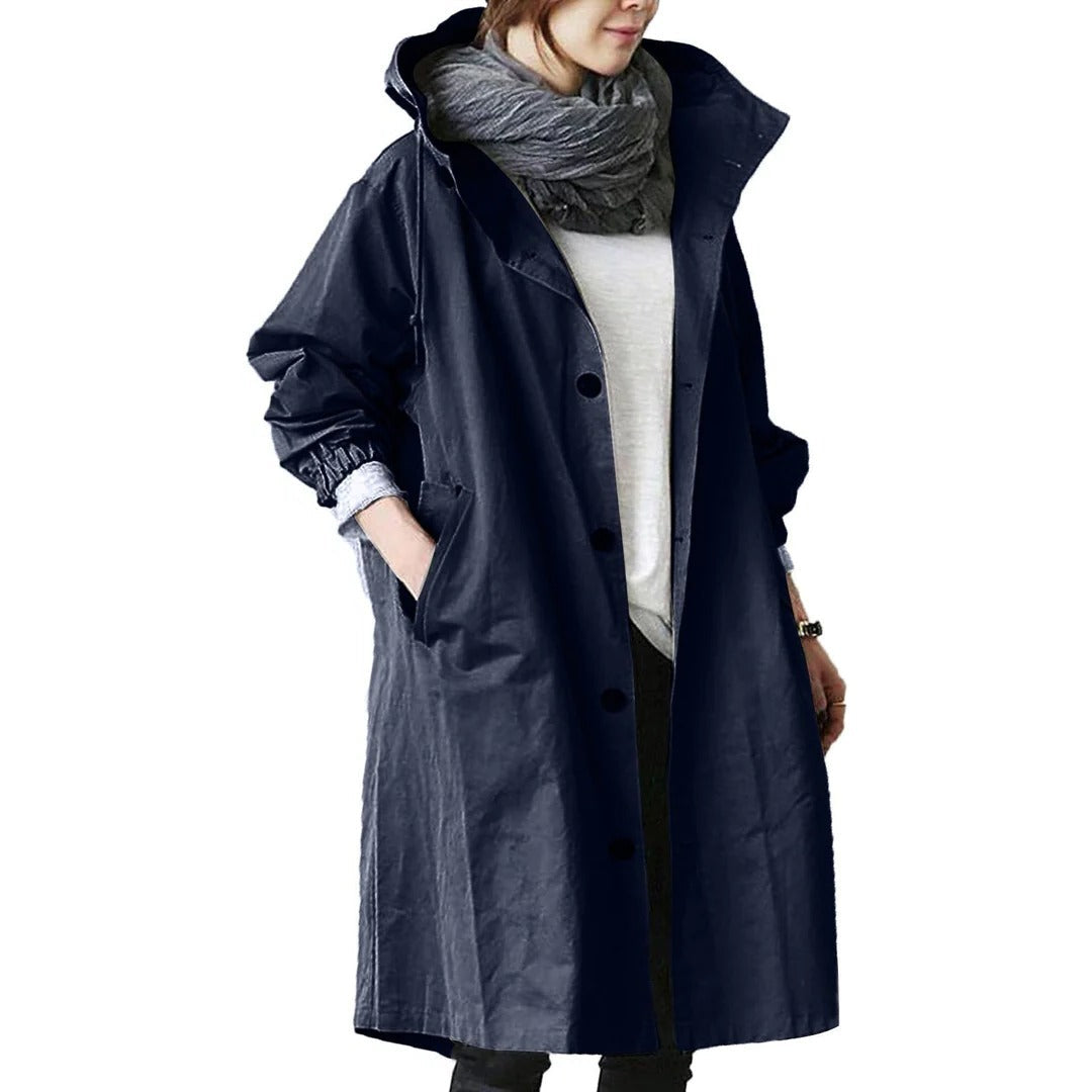 Women's Long Waterproof Raincoat - product detail 3