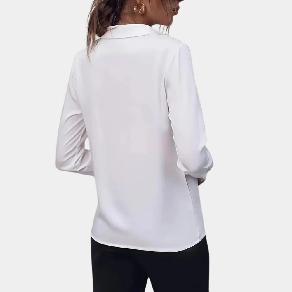 Elegant Plain Ladies Blouse - product detail 6