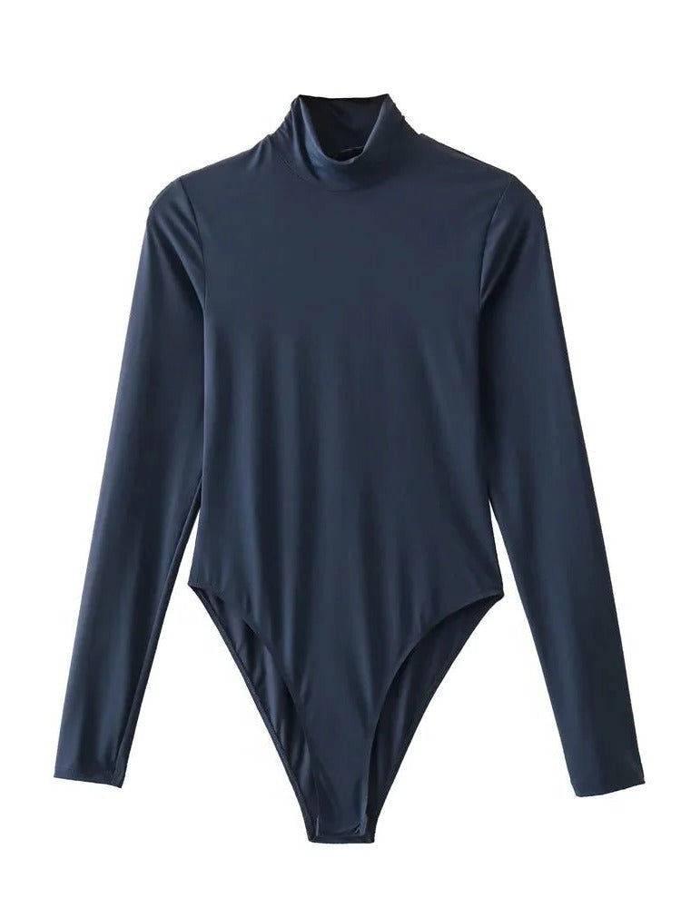 Long Sleeve Bodysuit - Turtleneck Collar - product detail 6