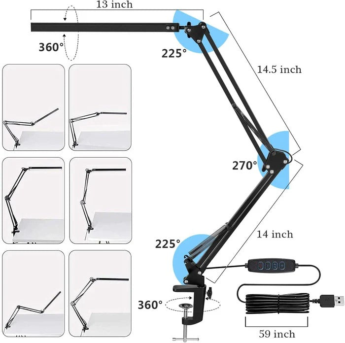 LED Desk Lamp with Clamp - product detail 9