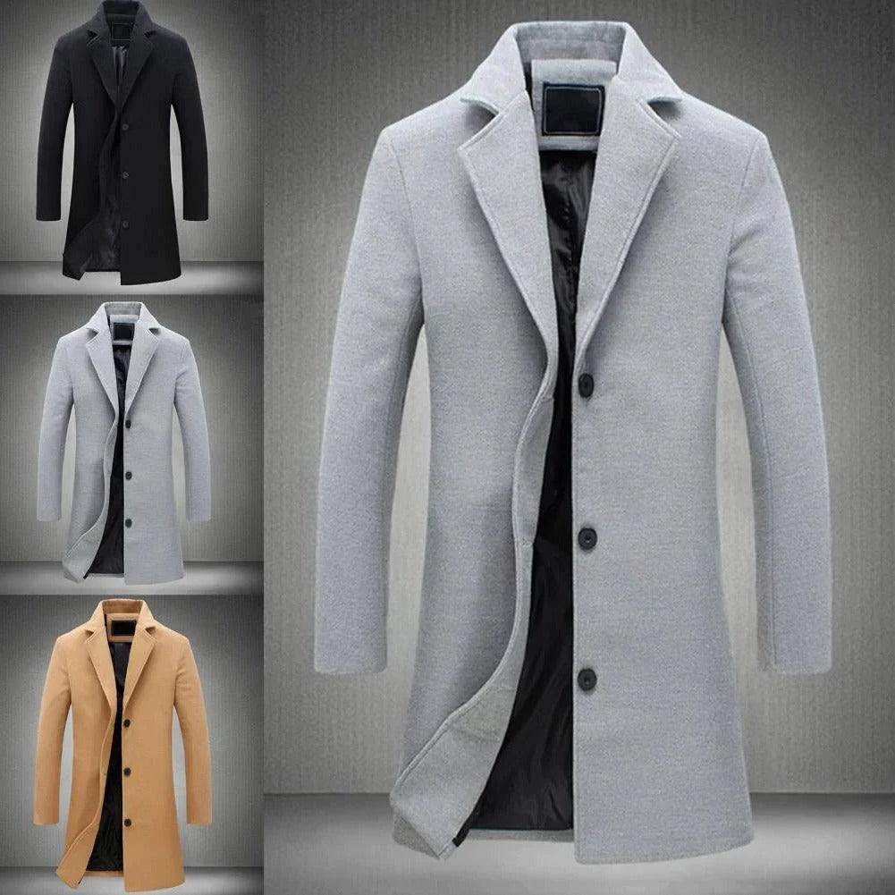 Long Winter Coat For Men - product detail 4