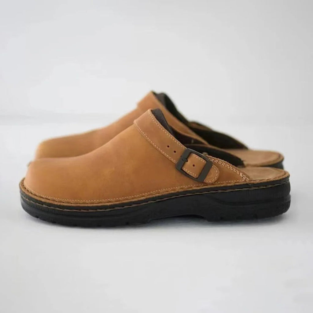 NOMOVA Men's Leather Slippers