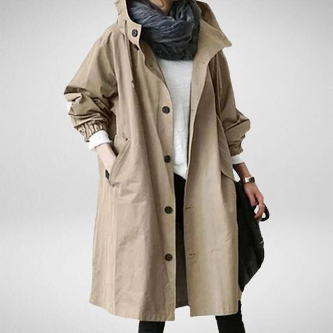 Women's Long Waterproof Raincoat - product detail 5