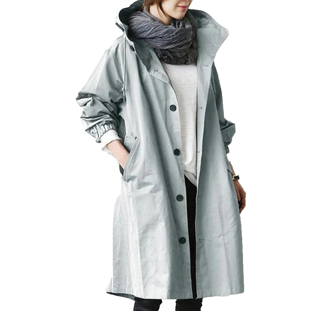 Women's Long Waterproof Raincoat - product detail 6