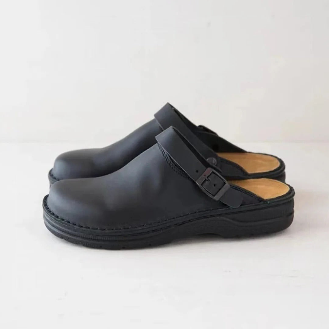 Men's Leather Slippers - product detail 3