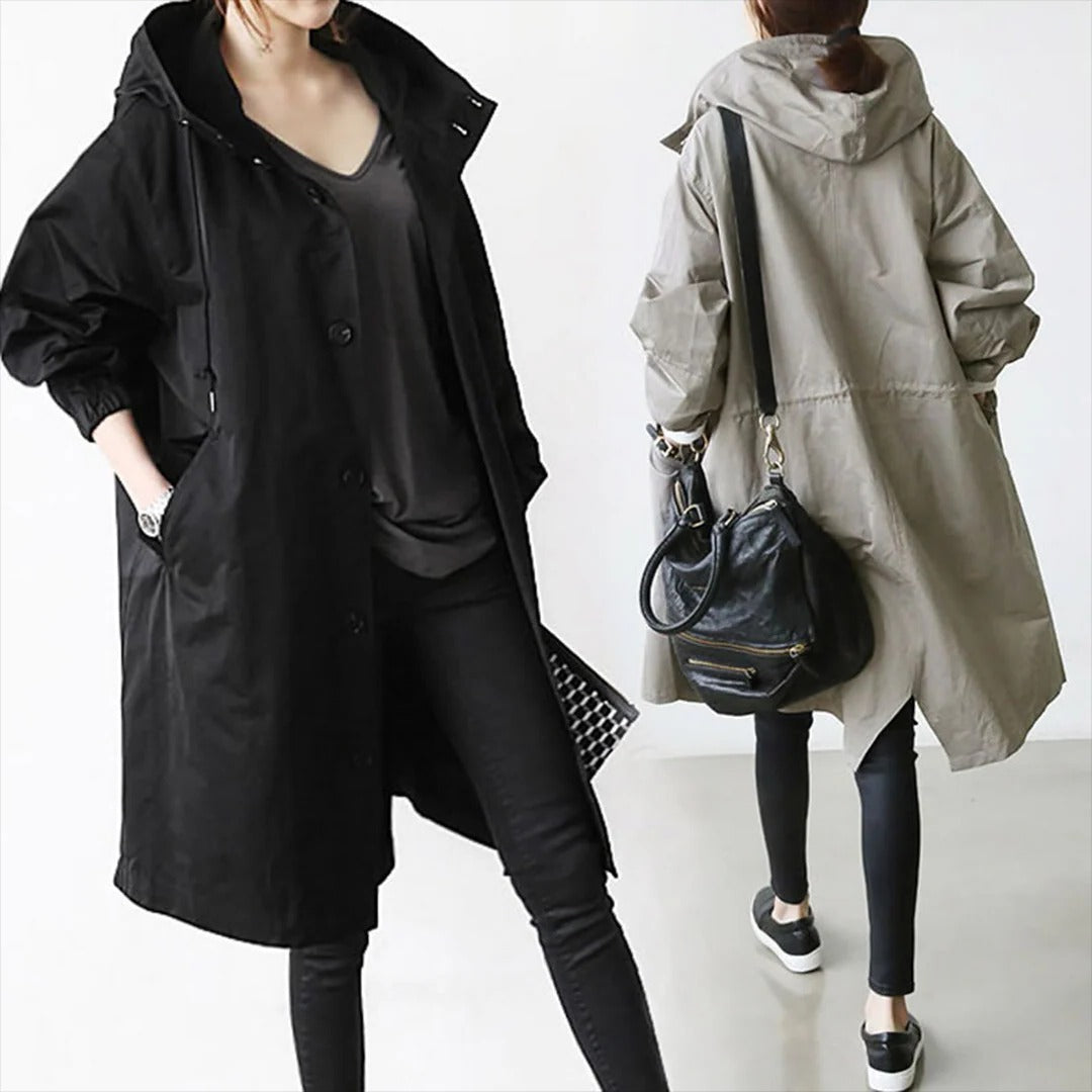 Women's Long Waterproof Raincoat - product detail 7