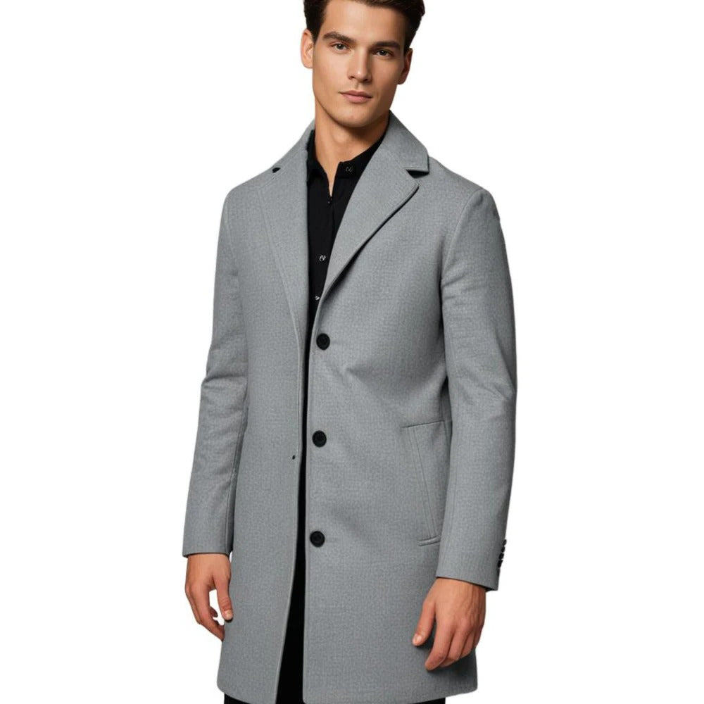 Long Winter Coat For Men - product detail 7
