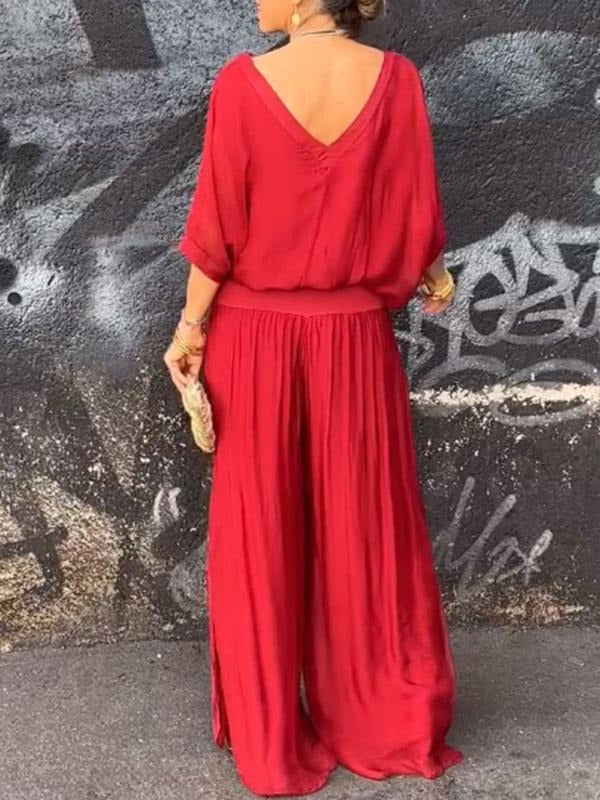 Elegant two-piece wide-leg chiffon pants - product image 7
