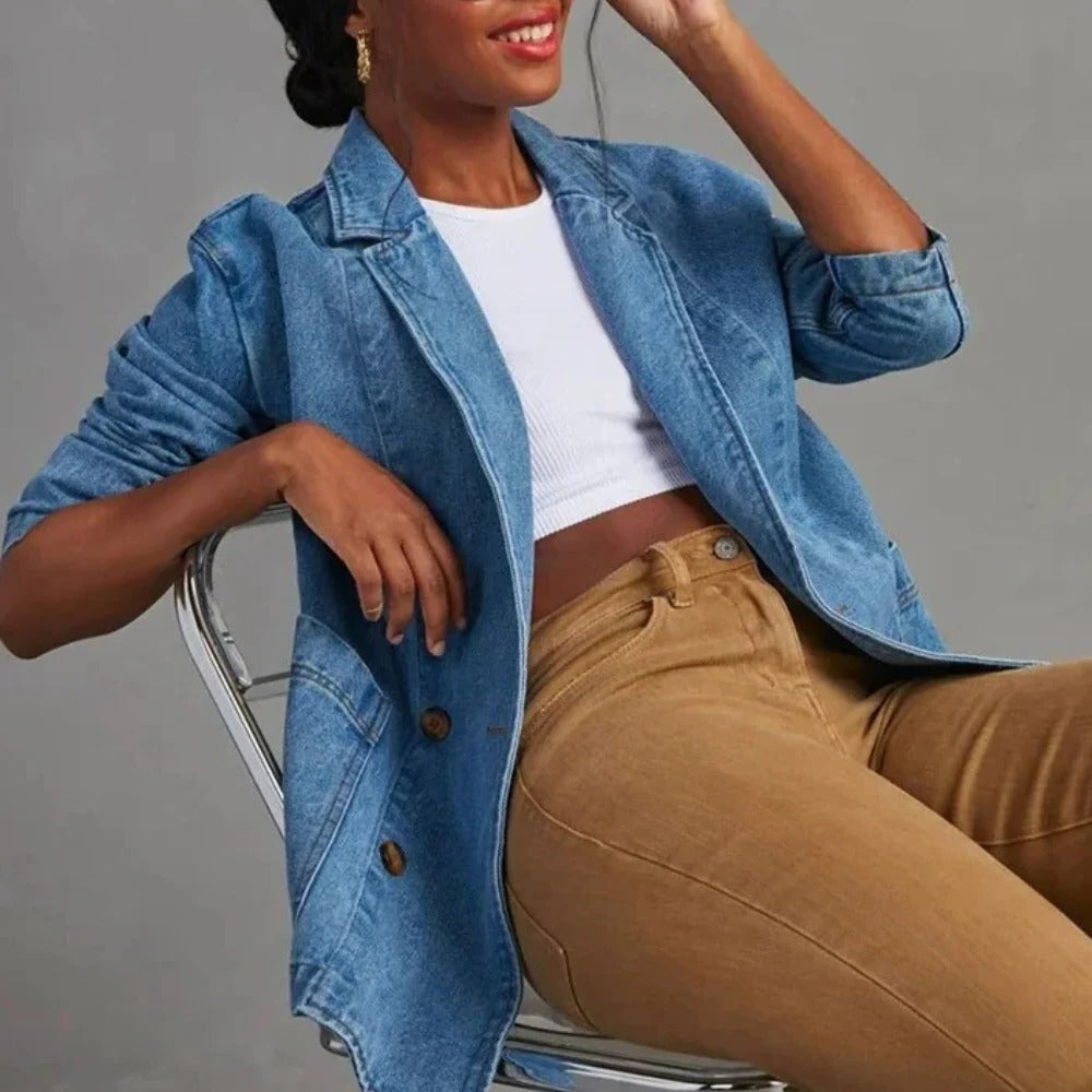 Casual and Stylish Denim Jacket For Women - product detail 4