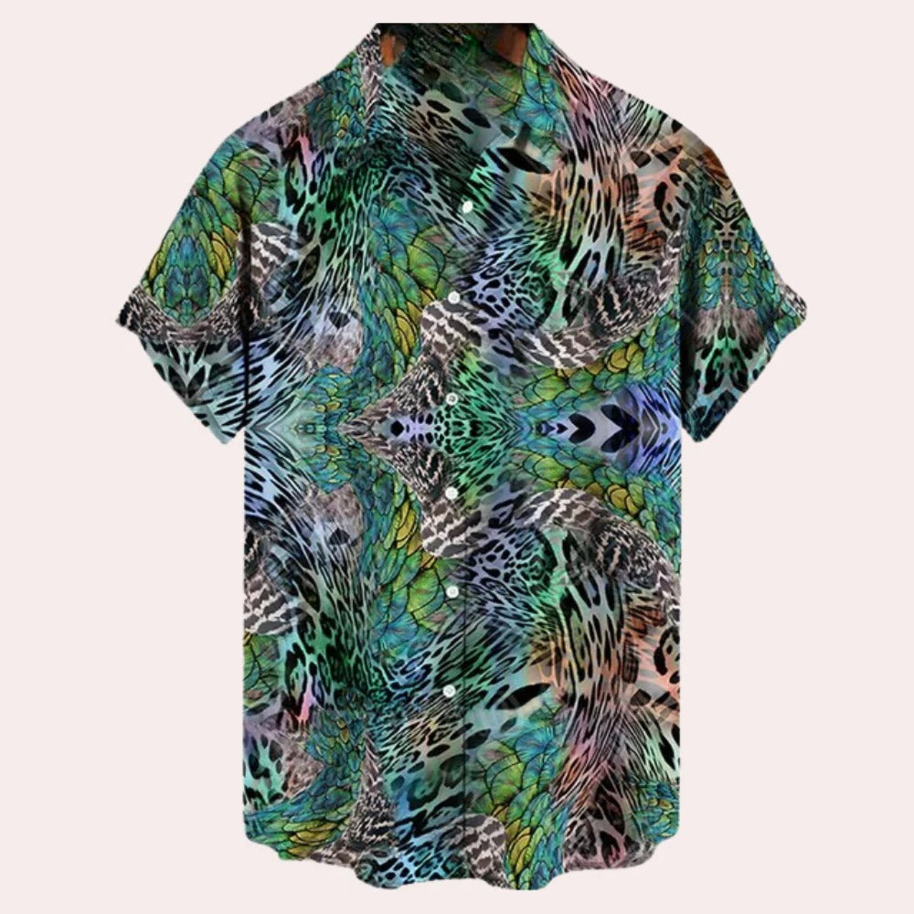 Comfortable Men's Shirt With Short Sleeves - product detail 2
