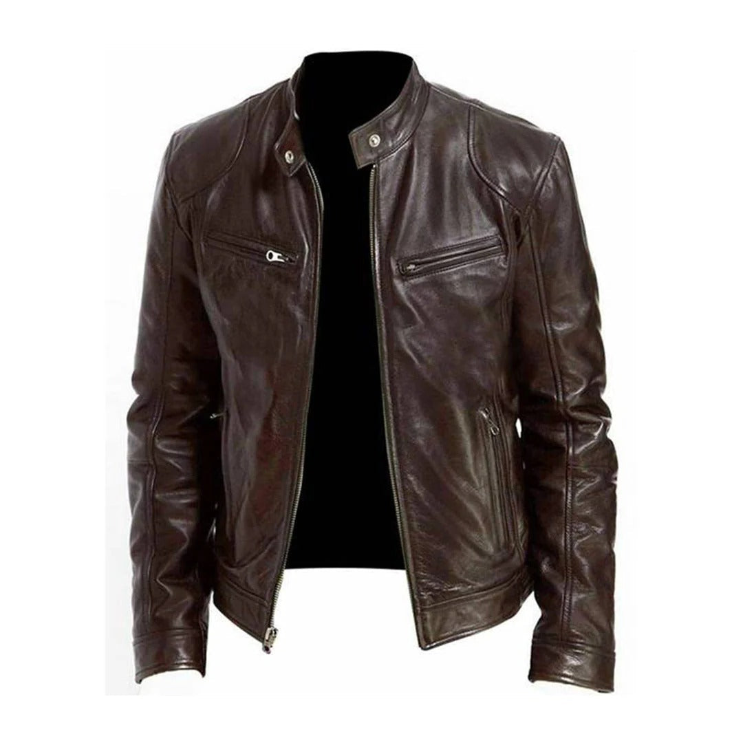 Men's leather jacket - product image 4