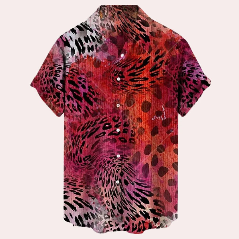 Comfortable Men's Shirt With Short Sleeves - product detail 3