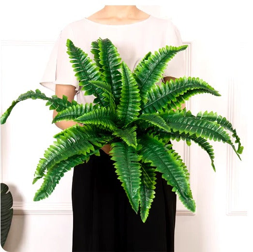UV Resistant Lifelike Artificial Boston Fern For Outdoors - product detail 2