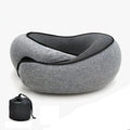 NOMOVA Snail Style Memory Foam Travel Curved Neck Pillow - U-shaped, Portable, Adjustable Support Neck Brace Pillow