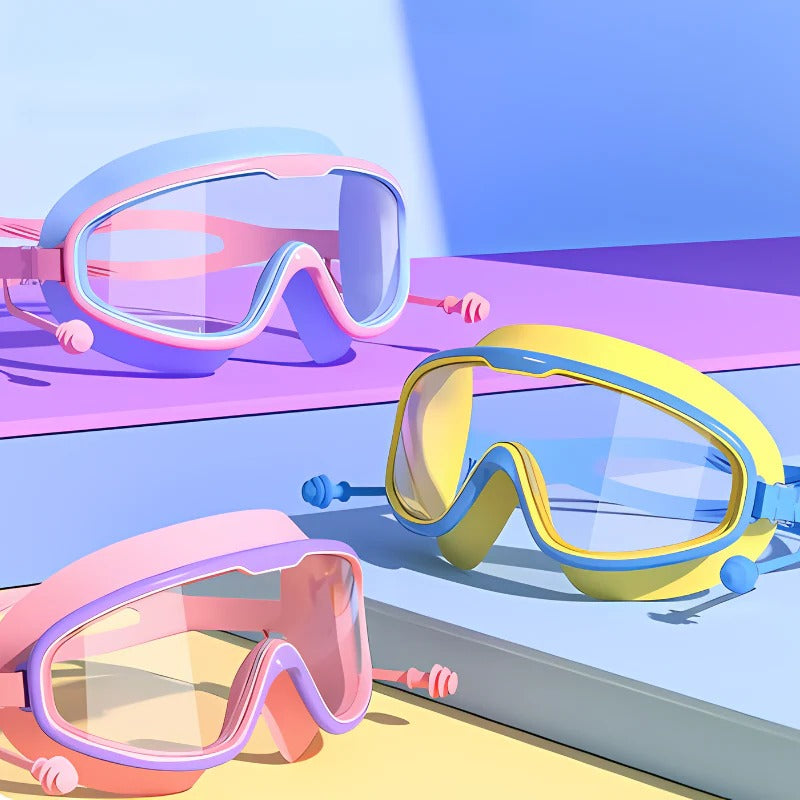 Kids Swim Goggles with Anti-Fog Lenses and Wide View - product detail 4