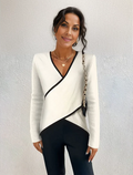 Ivory V-neck sweater - product image 1