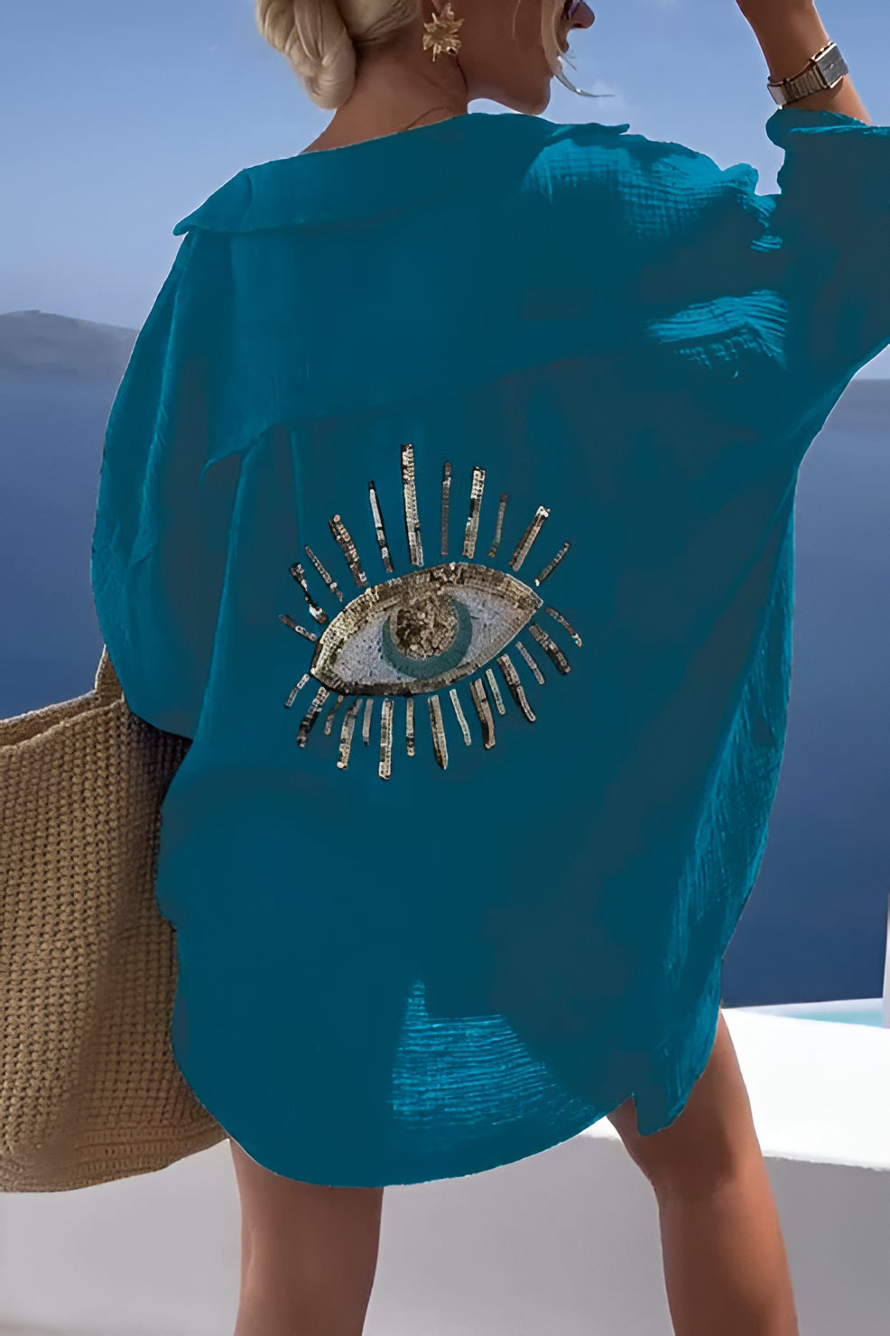 Evil Eye Shirt + Sequin Bead - product image 4