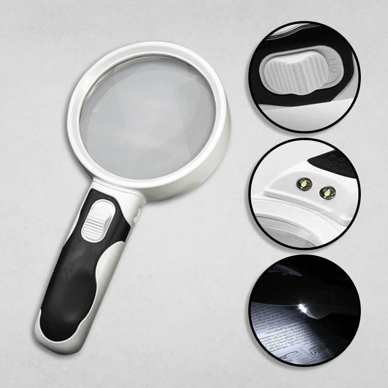 LED Lighted Magnifying Glass – Handheld Reading Magnifier for Books & Small Print - product image 2