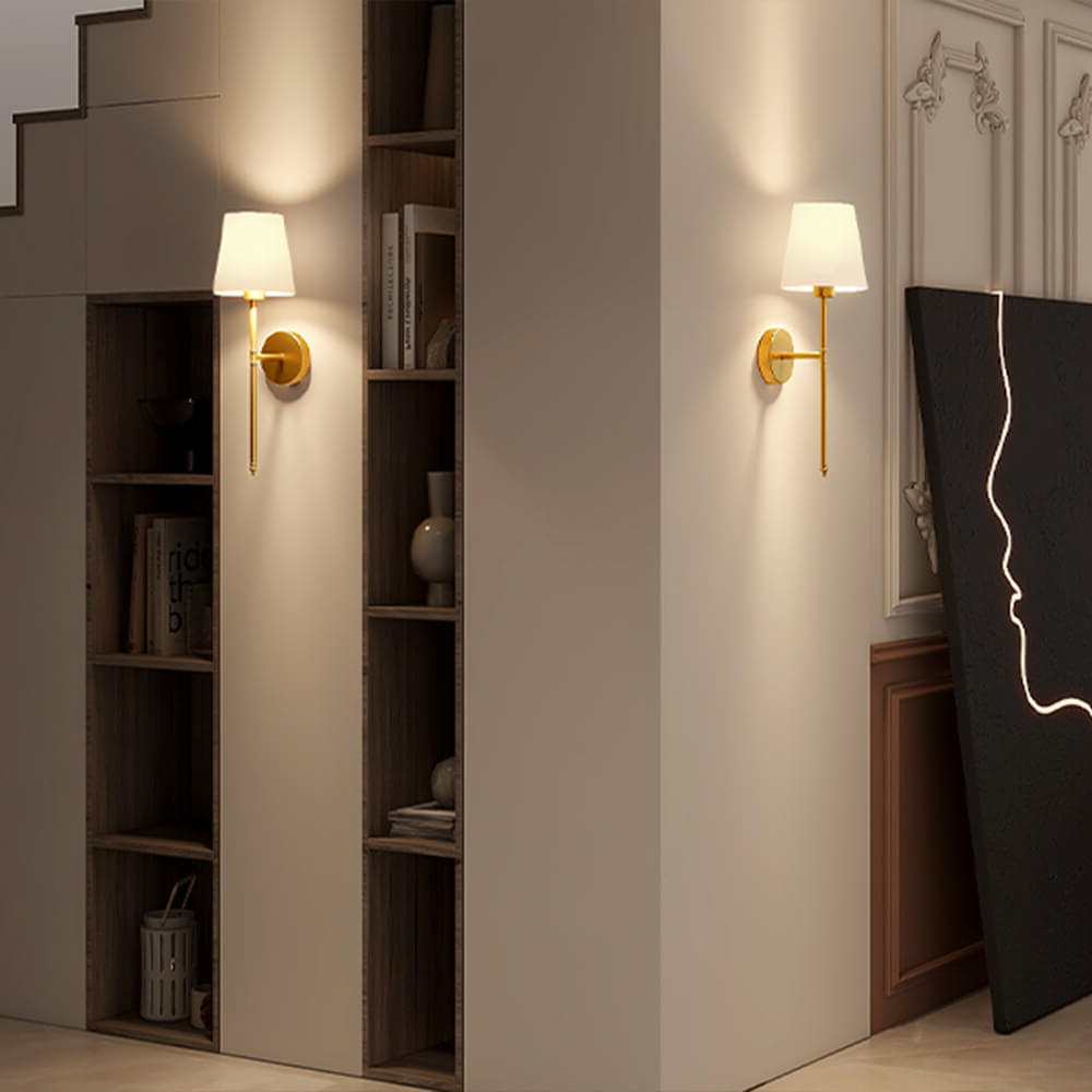 Wireless Fabric Wall Light (SET OF 2 + 2 BULBS FREE) - product image 5
