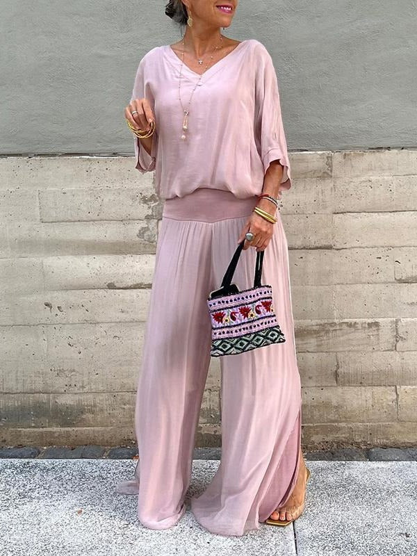 Elegant two-piece wide-leg chiffon pants - product image 11