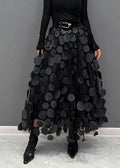 Chic Skirt Made Of Polka Dot and Tulle Patchwork - product image 1