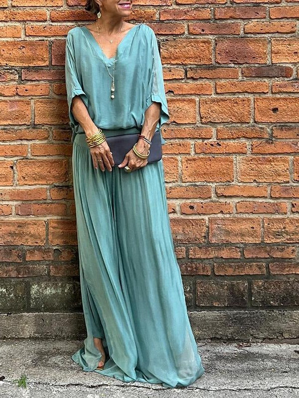 Elegant two-piece wide-leg chiffon pants - product image 13