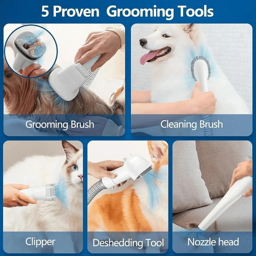 Low-Noise Dog Grooming Vacuum with Full Pet Hair Clippers - product detail 6