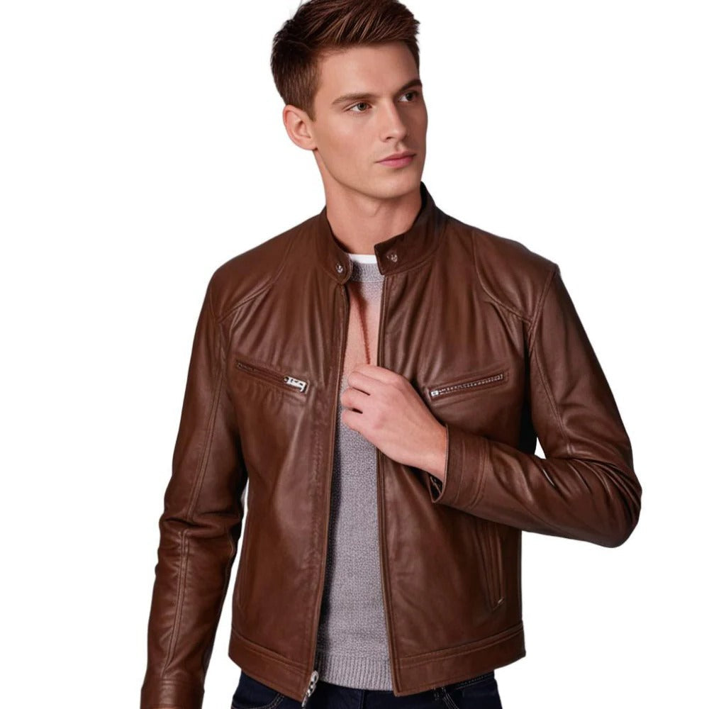 Men's leather jacket - product image 9