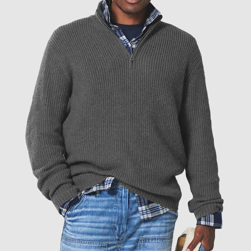 Business Casual Pullover with Zipper - product image 1