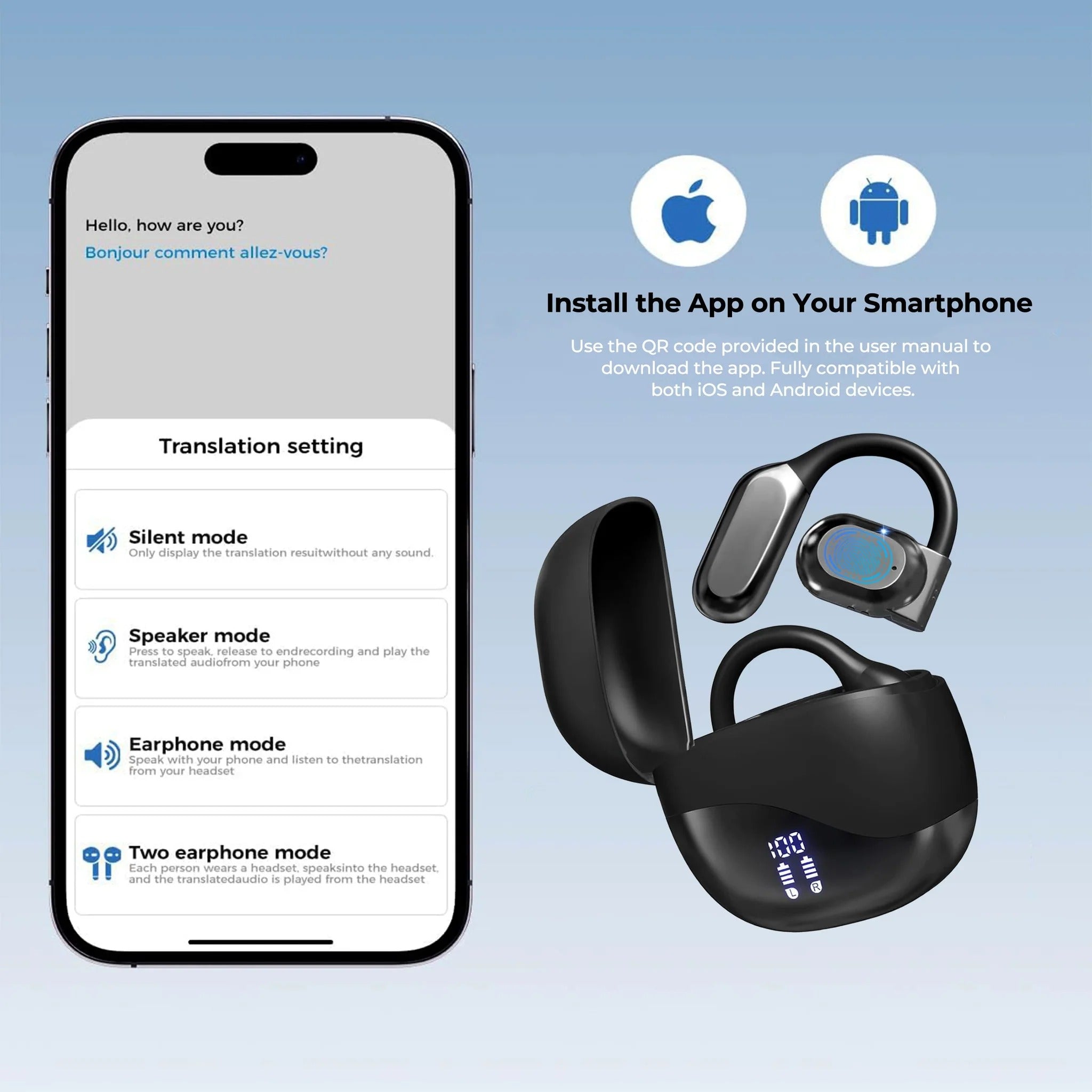 Smart Translation Earbuds - product detail 5
