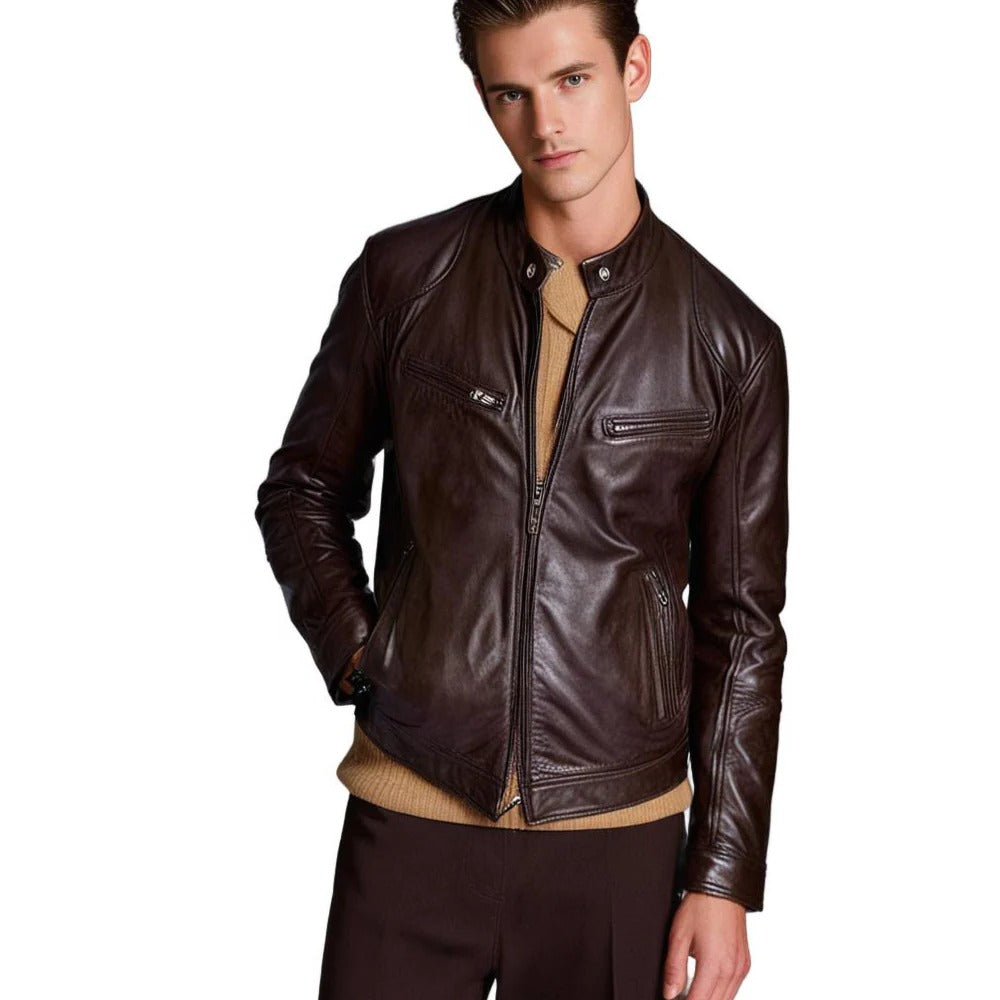 Men's leather jacket - product image 10