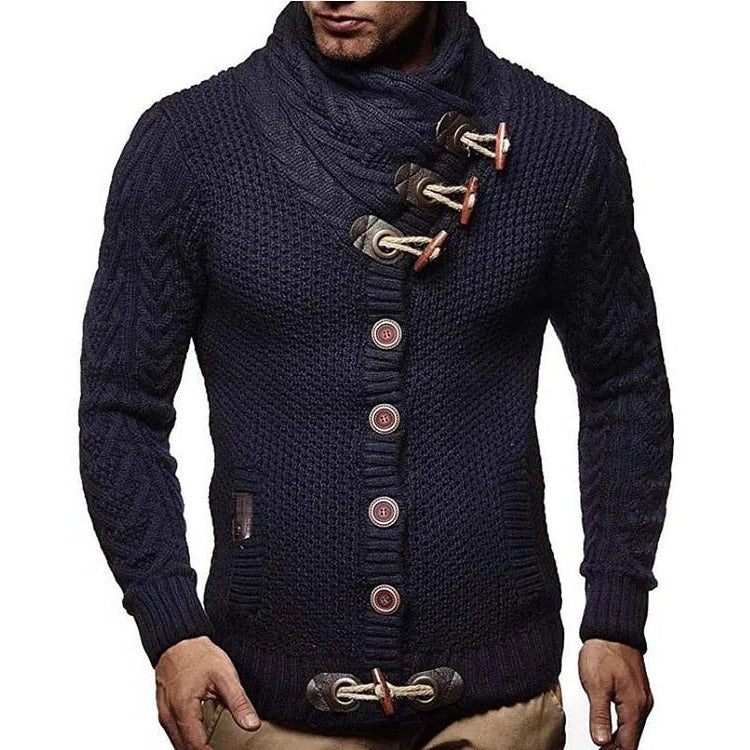 Knitted Sweater With Toggle Closure - product detail 2