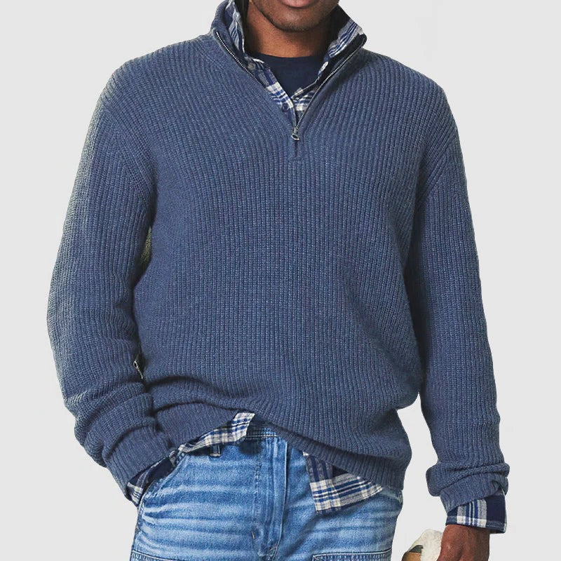 Business Casual Pullover with Zipper - product image 3