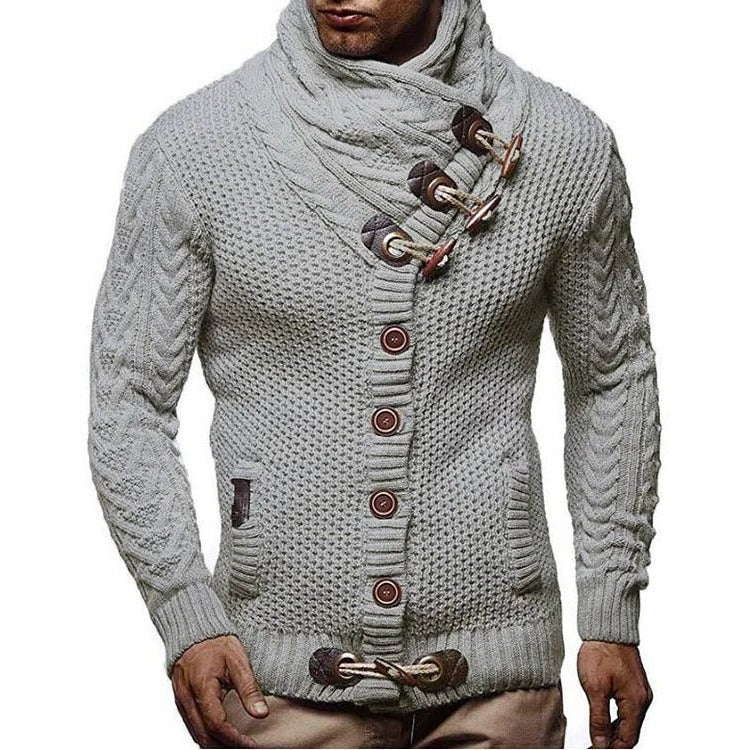 Knitted Sweater With Toggle Closure - product detail 3