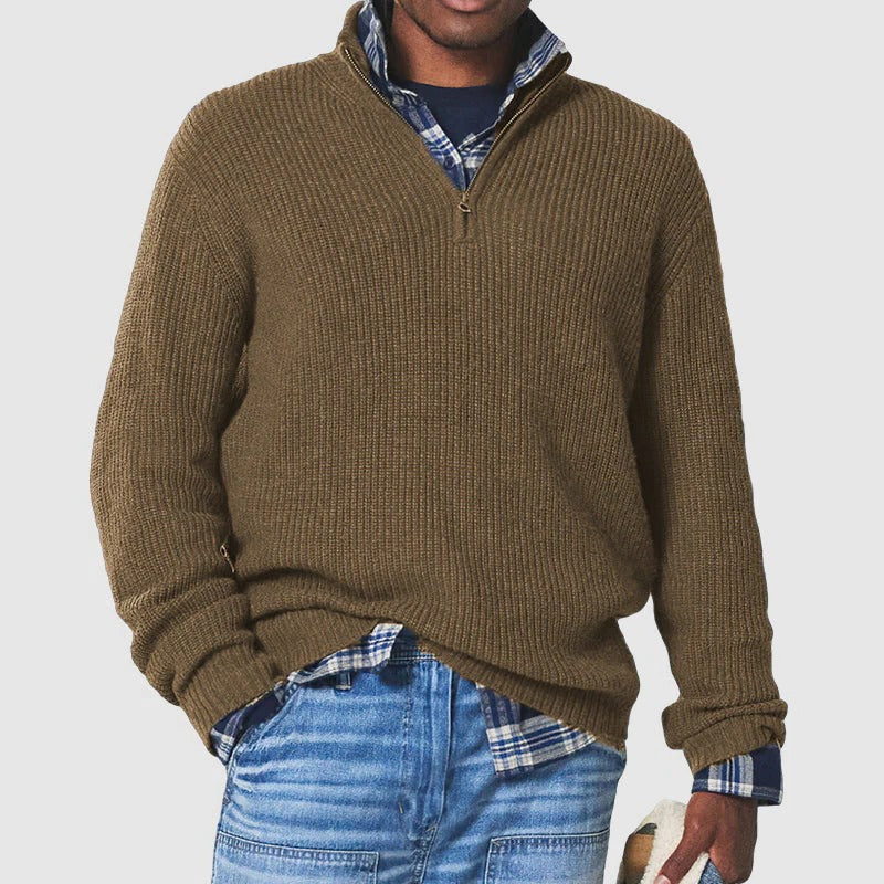 Business Casual Pullover with Zipper - product image 4