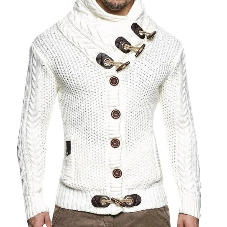 Knitted Sweater With Toggle Closure - product detail 4