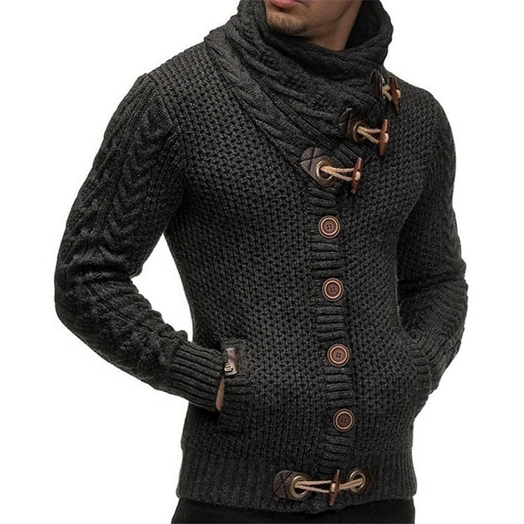 Knitted Sweater With Toggle Closure - product detail 5