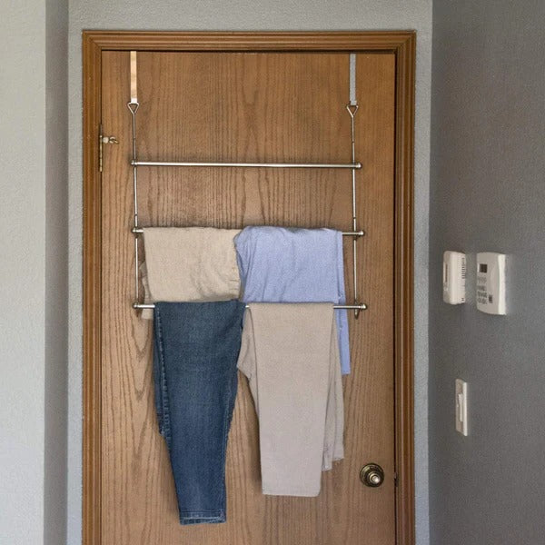 Over The Door Bathroom Towel Bar Rack Holder - product detail 2