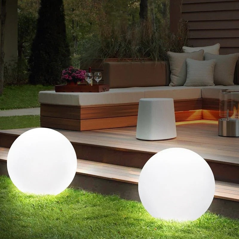 Outdoor Globe Light - Wireless, Weatherproof, 16 Colors LED Sphere light - product image 5