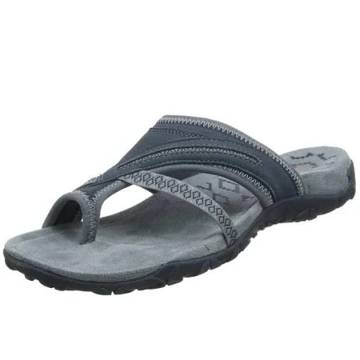 NOMOVA Sandals For Women Comfortable Casual Cross Strap Flip-flops
