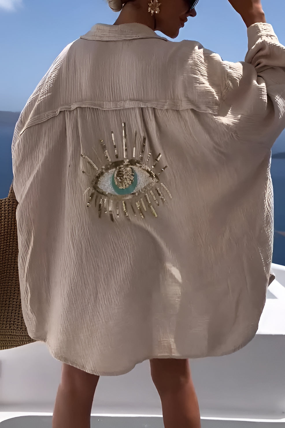 Evil Eye Shirt + Sequin Bead - product image 3