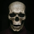 Movable Jaw Realistic Full Head Skull Mask - Human Skeleton Mask for Halloween Party - product image 1
